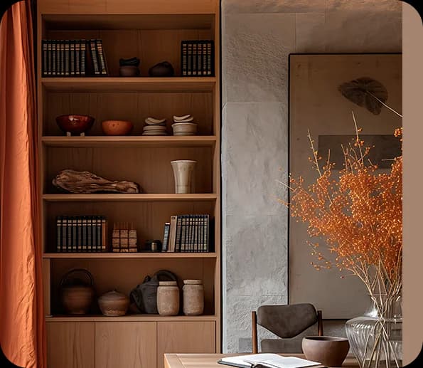 Renderização arquitetônica living room