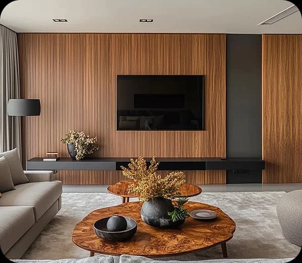 Renderização arquitetônica living room