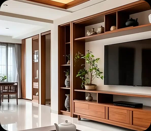 Renderização arquitetônica living room